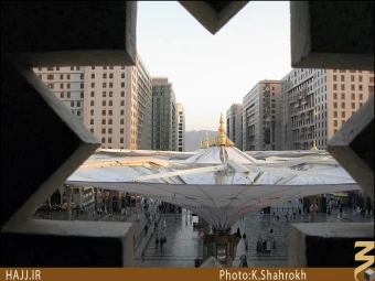چترهاي حياط مسجد النبي