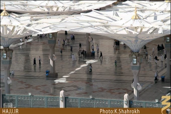 چترهاي حياط مسجد النبي