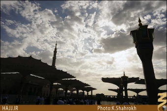 چترهاي حياط مسجد النبي
