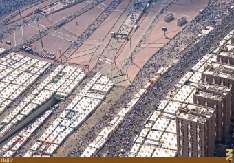 تصاوير هوايي از منا