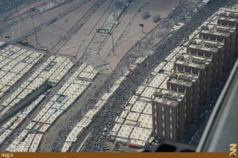 تصاوير هوايي از منا