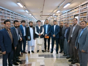 دیدار هیئت حج افغانستان از کتابخانه آیت الله مرعشی تصاویر