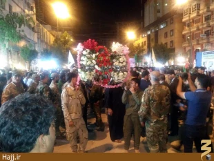 تشييع پيكر فرمانده گردان‌هاي امام علي عراق در كربلا