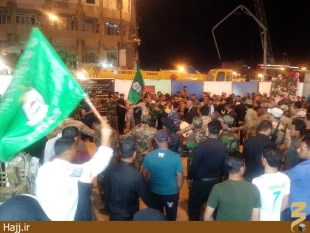 تشييع پيكر فرمانده گردان‌هاي امام علي عراق در كربلا