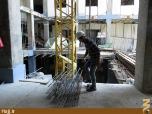 پیشرفت عملیات ساختمانی زائرسرای اصفهانی‌ها در کربلا+تصاویر