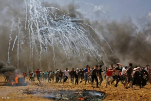 خشم فلسطين در برابر انتقال سفارت امريكا به بيت المقدس  تصاوير