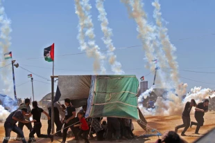 خشم فلسطين در برابر انتقال سفارت امريكا به بيت المقدس  تصاوير