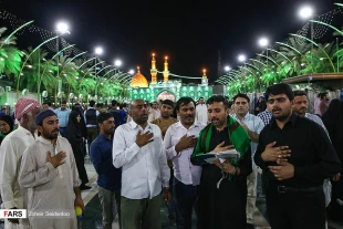 تصاويري از نخستين شب جمعه ماه رمضان در كربلا
