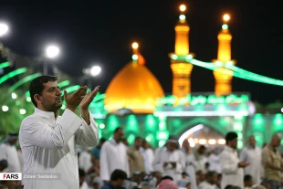 تصاويري از نخستين شب جمعه ماه رمضان در كربلا