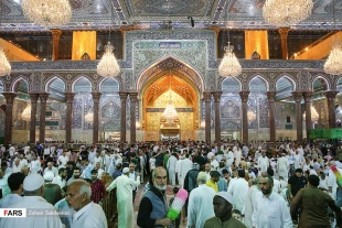 تصاويري از نخستين شب جمعه ماه رمضان در كربلا