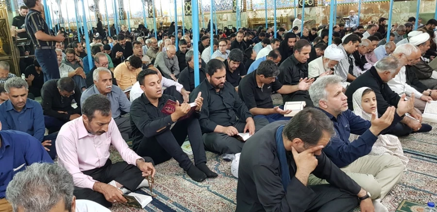 مراسم احياي شب قدر در خيمه گاه حسيني