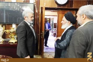 ديدار نماينده بعثه رهبري در نجف اشرف با توليت جديد عتبه علوي