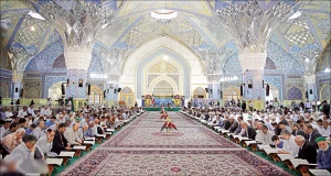 به همت اداره علوم قرآنی آستان قدس رضوی؛

محفل قرآنی به مناسبت 22 بهمن در حرم مطهر رضوی برگزار شد
