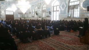 همايش بانوان حج گزار گلستاني برگزار شد