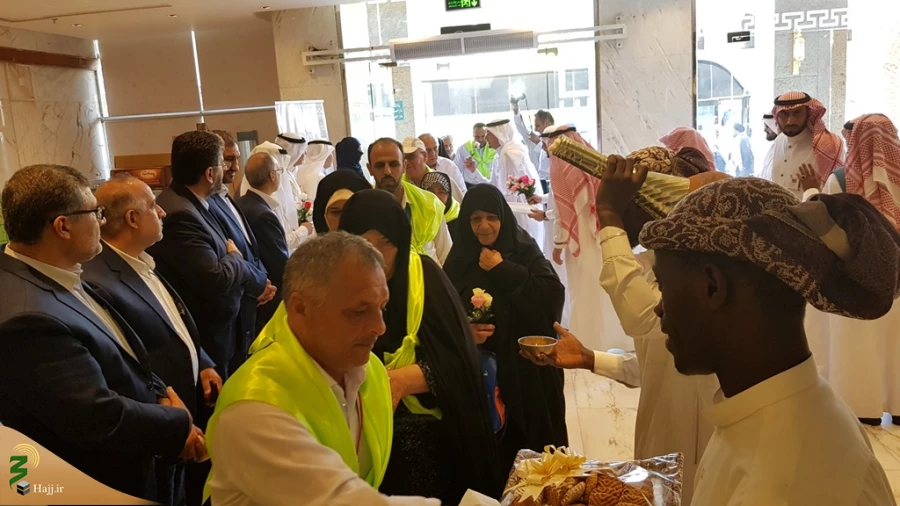 برگزاری مراسم استقبال از اولین حجاج ایرانی در  هتل روضه المبارک 2
