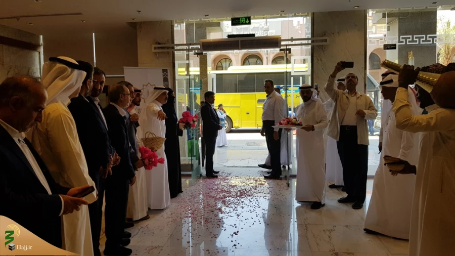برگزاری مراسم استقبال از اولین حجاج ایرانی در  هتل روضه المبارک 4
