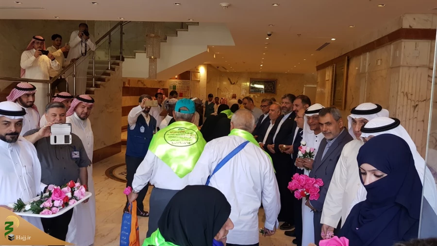 برگزاری مراسم استقبال از اولین حجاج ایرانی در  هتل روضه المبارک 5