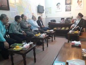 دیدار مسئول  ستاد  شمسا در عراق  با مسئول  بعثه مقام معظم رهبری در نجف