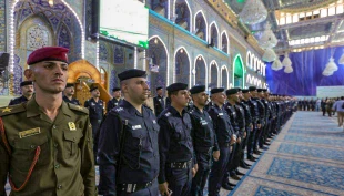 نیروهای نظامی در حرم امام حسین (ع)