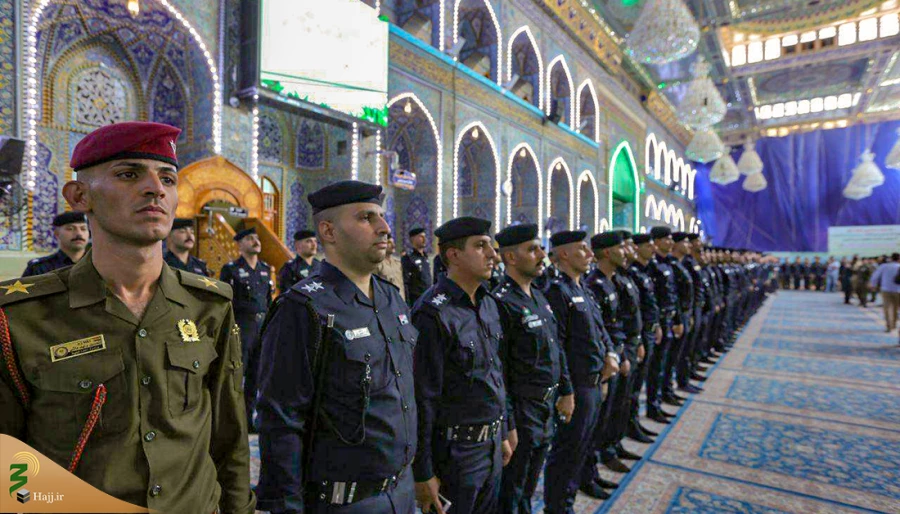 نیروهای نظامی در حرم امام حسین (ع)