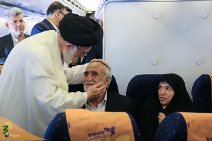 گفتگوی صمیمی سرپرست حجاج ایرانی با مسافران شهر پیامبر 3