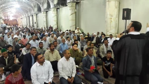برپایی جشن میلاد امام رضا در حرم امام علی