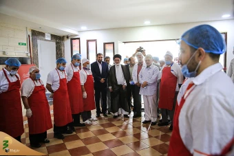 بازدید سرپرست حجاج ایرانی از آشپزخانه های مرکزی مدینه منوره- گزارش تصویری 2