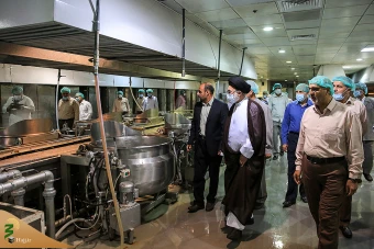 بازدید سرپرست حجاج ایرانی از آشپزخانه های مرکزی مدینه منوره- گزارش تصویری 4