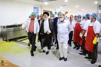بازدید سرپرست حجاج ایرانی از آشپزخانه های مرکزی مدینه منوره- گزارش تصویری 9