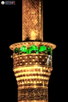 حرم امام حسین در شب