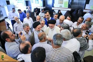 بازدید سرزده سرپرست حجاج ایرانی از هتل محل اقامت زائران ایرانی در مدینه  2