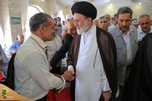 استقبال پرشور زایران کشورمان از سرپرست زایران ایرانی خانه خدا 7