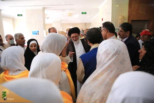 استقبال پرشور زایران کشورمان از سرپرست زایران ایرانی خانه خدا 8