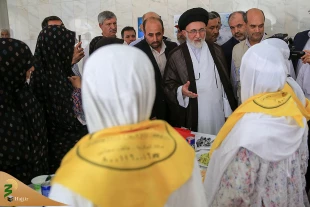 استقبال پرشور زایران کشورمان از سرپرست زایران ایرانی خانه خدا 13
