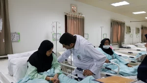 ارائه خدمات درمانی و پاراکلینیکی به بیش از 7 هزار زائر- بستری شدن 65 زائر در بیمارستان مکه