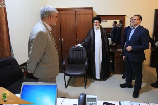 بازدید سرپرست حجاج ایرانی ازستاد اجرایی حج درمدینه 5