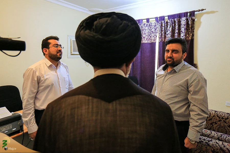 بازدید سرپرست حجاج ایرانی ازستاد اجرایی حج درمدینه 14