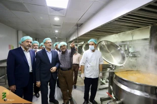 بازدید رئیس سازمان حج و زیارت از آشپزخانه های مرکزی در مدینه  2
