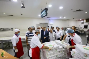 بازدید رئیس سازمان حج و زیارت از آشپزخانه های مرکزی در مدینه  7
