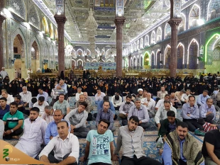 مراسم سخنرانی و مدیحه سرایی در حرم امام حسین علیه‌السلام برگزار شد - گزارش تصویری

مراسم سخنرانی و مدیحه سرایی به همت بعثه مقام معظم رهبری در حرم امام حسین علیه‌السلام و با شرکت انبوه زائران، برگزار شد. 3