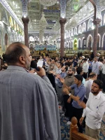 مراسم سخنرانی و مدیحه سرایی در حرم امام حسین علیه‌السلام برگزار شد - گزارش تصویری

مراسم سخنرانی و مدیحه سرایی به همت بعثه مقام معظم رهبری در حرم امام حسین علیه‌السلام و با شرکت انبوه زائران، برگزار شد. 2