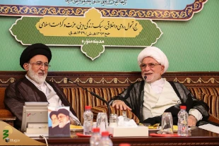 دیداررییس هیئت اعزامی مجلس اعلای عراق به حرمین شریفین با سرپرست حجاج ایرانی 2