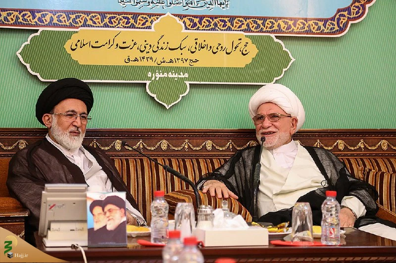 دیداررییس هیئت اعزامی مجلس اعلای عراق به حرمین شریفین با سرپرست حجاج ایرانی 2