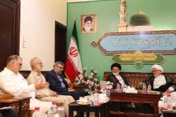 دیداررییس هیئت اعزامی مجلس اعلای عراق به حرمین شریفین با سرپرست حجاج ایرانی 3