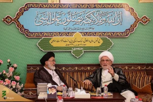 دیداررییس هیئت اعزامی مجلس اعلای عراق به حرمین شریفین با سرپرست حجاج ایرانی 4