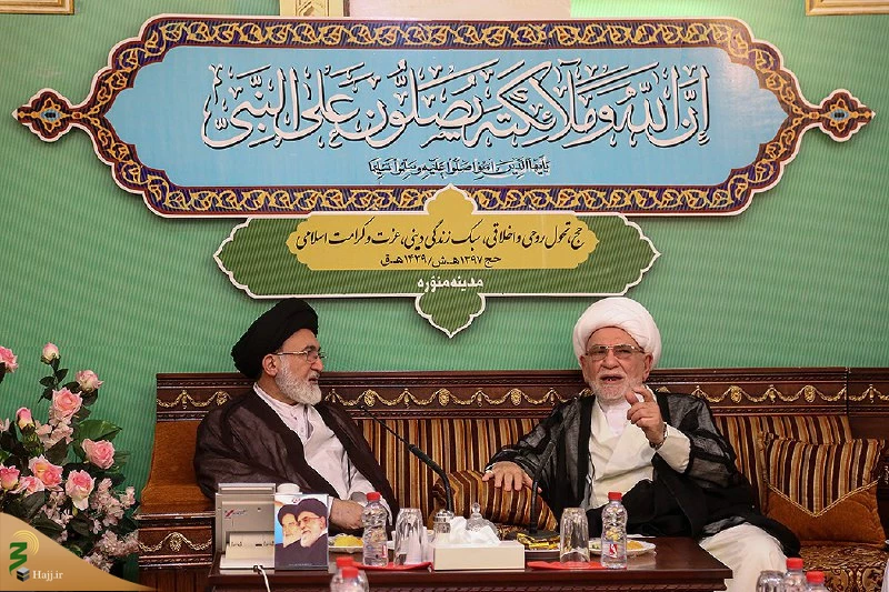 دیداررییس هیئت اعزامی مجلس اعلای عراق به حرمین شریفین با سرپرست حجاج ایرانی 4