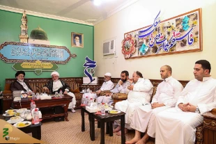 دیداررییس هیئت اعزامی مجلس اعلای عراق به حرمین شریفین با سرپرست حجاج ایرانی 5
