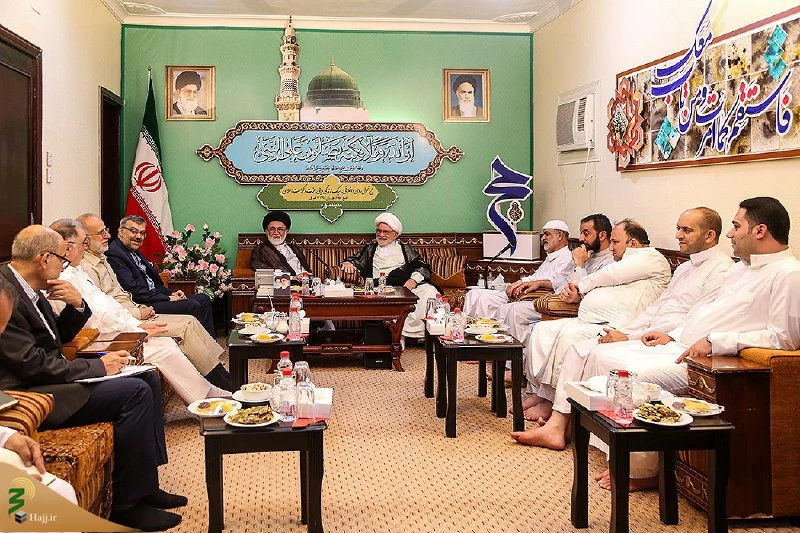 دیداررییس هیئت اعزامی مجلس اعلای عراق به حرمین شریفین با سرپرست حجاج ایرانی 6