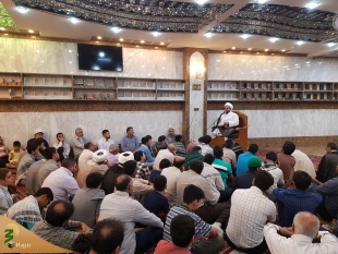حضرت ابوالفضل علیه السلام عبد مطیع خدا بود.

سخنران مراسم بعثه مقام معظم رهبری در حرم حسینی با اشاره زیارتنامه امام امام صادق تاکید کرد حضرت ابوالفضل علیه السلام عبد مطیع خدا بود و به این دلیل باب الحوائج است.
 4