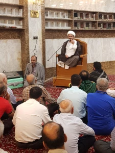 مراسم سخنرانی و مدیحه سرایی در سرداب حرم حضرت عباس- گزارش تصویری